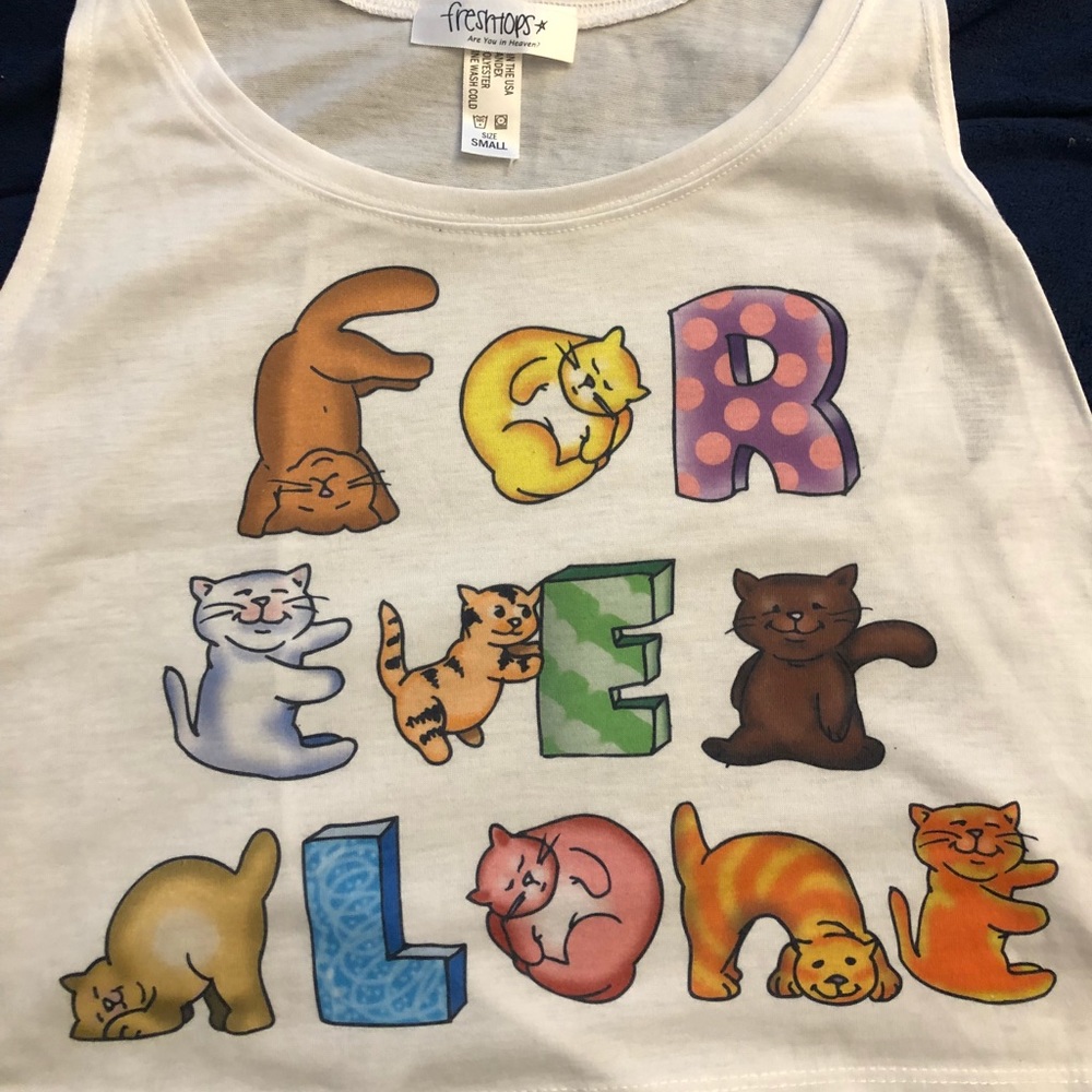 forever alone tank top